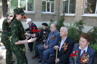 >Чествование ветеранов на факультете военного обучения ЮФУ