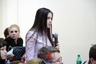 >Встреча студенческого актива ЮФУ с общественным деятелем А. А. Гетта.