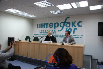 >Ректор ЮФУ выступила перед журналистами