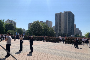 Студенты и сотрудники ЮФУ стали участниками военно-патриотического праздника «Поклонимся великим тем годам…»